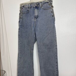 Chain detail jeans